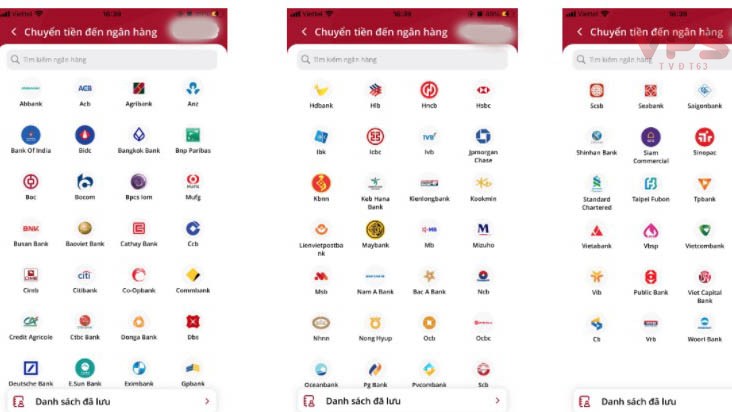 Hơn 70 giao diện các ngân hàng khác nhau trên app smartone